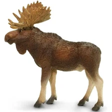 Bull Moose Figurine - Hand Painted Wildlife Toy Figure - NEW Safari Ltd 181029