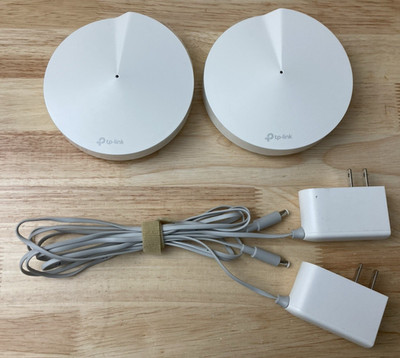 Lot of Two (2) TP-Link Deco M5 AC1300 Mesh Bundle with Power Adapters (Tested)