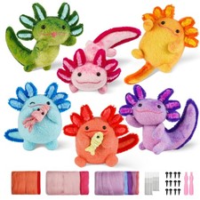 Needle Felting Kit, 6 PCS Animal Needle Felting Beginner Kits, Wool Felt Need...
