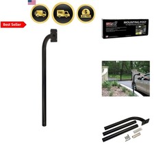 Tastiera Montaggio Post Cancello di Sicurezza Alluminio Nero Resistente alle Intemperie 22 Pollici