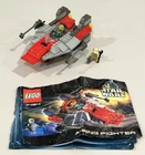 LEGO Star Wars A Wing Fighter 7134 Virtually Complete w/ Figures and Instructs