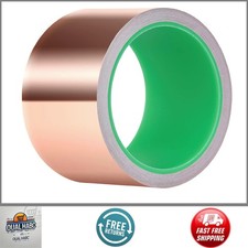 Copper Foil Tape 2"x33FT Conductive Adhesive for Guitar EMI Shielding Crafts Rep
