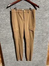 Halara Pants Womens Small Brown Cargo Jogger Athleisure Stretch Pockets