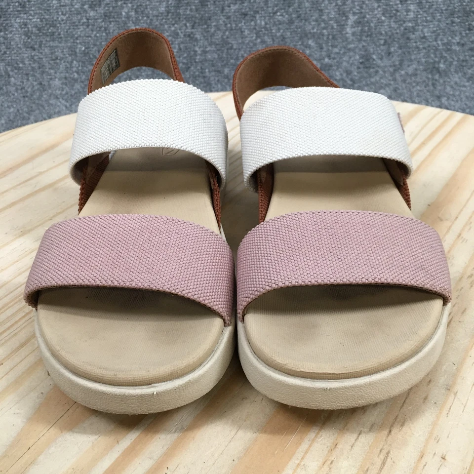 KEEN Sandals Womens 7 Elle Slingback Brown Pink Open Toe Two Straps 1027158 - Image 4 of 4