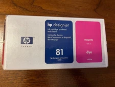 GENUINE HP 81 DYE MAGENTA PRINTHEAD/CLEANER C4992a DESIGNJET 5000 5500