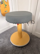 Leitz Ergo Cosy Active Sit-Stand Ergonomic Stool - Yellow / Grey