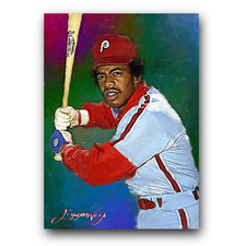 Dave Cash #2 Art Card Limited 13/50 Edward Vela Signed (Philadelphia Phillies)