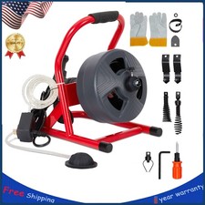 General Pipe Cleaners, Drain Auger Professional for 3/4 to 3'' Pipes with Gloves