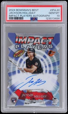 2024 Bowman's Best Impact Players Autograph Jackson Holliday #IPAJH PSA 10 AUTO