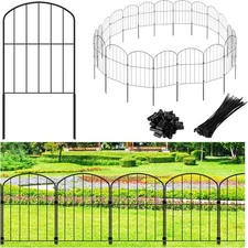 Decorative Garden Fence 24in (H) x 21ft (L), 20 Panels No Dig Garden 20 PCS