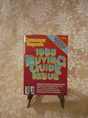 #ad 1985 Consumer Reports Buying Guide Issue Paperback Car Reliability Ratings Book $11.99