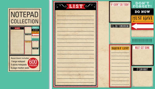 Book of Sticky Notes: Aqua Notepad Collection - Hardcover - GOOD-image