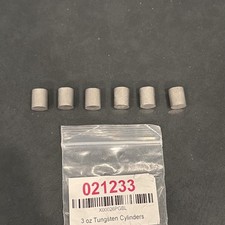 Tungsten Cylinder Weights Lot of 6 3oz For Pi...