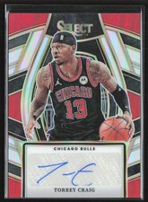 Torry Craig 2023-24 Panini Select Silver Prizm Auto #SSS-TCP Chicago Bulls