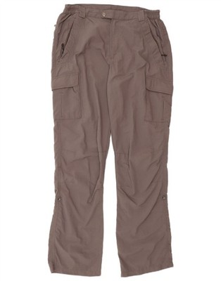 Brugi Mens Straight Cargo Trousers W34 L34 Grey Polyamide CS14