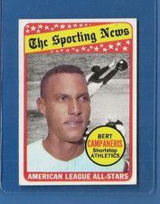 1969 TOPPS BASEBALL #423 BERT CAMPANERIS NRMT+ SET BREAK