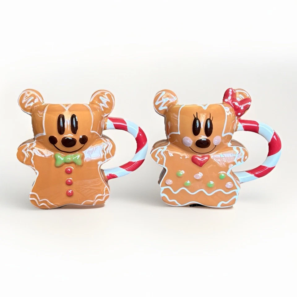 Новый DISNEY Микки Минни-Маус 3D пряники коллекционный праздник Рождество кружки комплект - Изображение 2 из 4