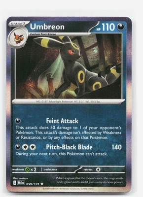 Umbreon Rare - PRE 059/131 EN NM Holofoil