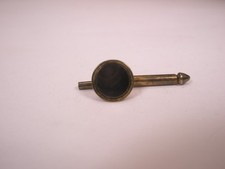 SINGLE 1 5/16" Gray MOP Round Vintage SWANK Formal Tux Prom Shirt Stud c1012