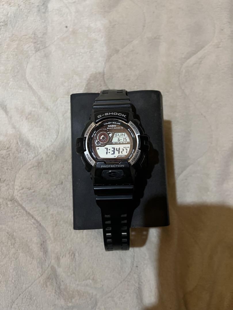 Casio G-Shock Digital Black Stainless Steel Watch Used Under 1 Year