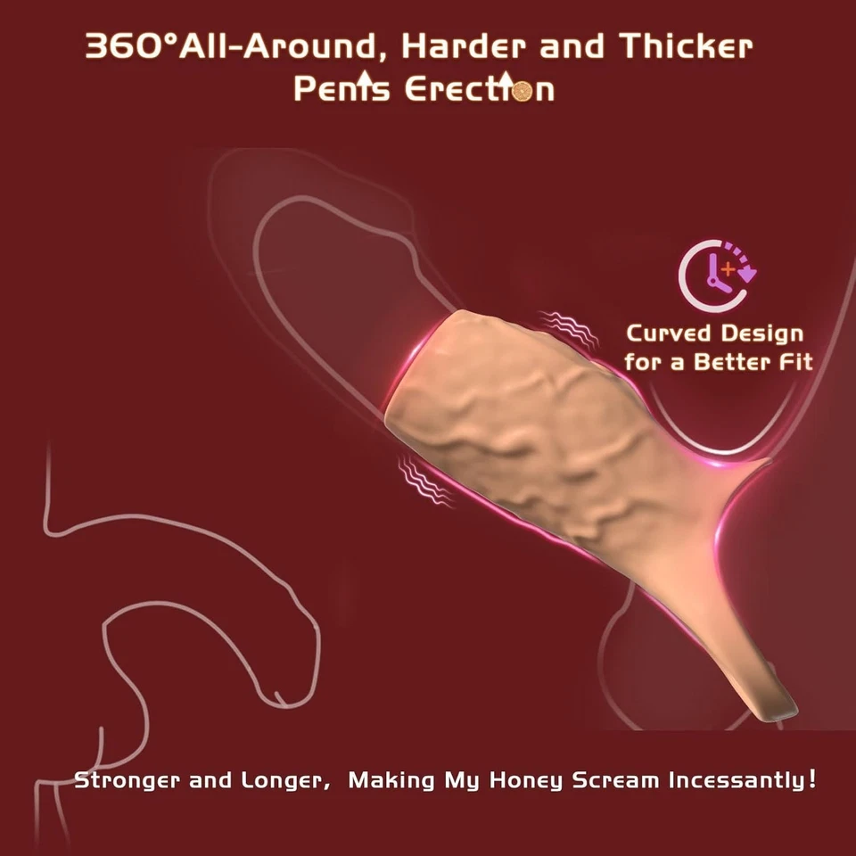 Vibrador peniano anel peniano ponto G vibrador massageador brinquedos sexuais para mulheres homens casais - Imagem 3 de 4