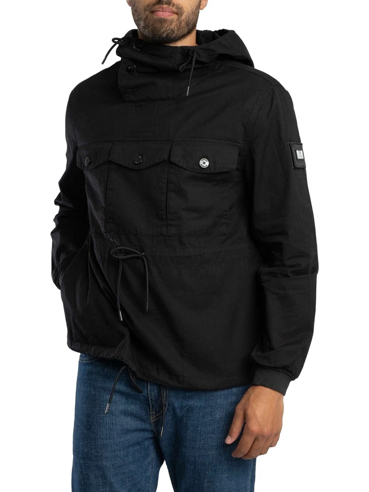 Weekend Offender Men's Kovags Pullover Zip Jacket, Black - Image 2 of 4