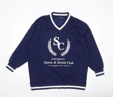 Womens UK Size S Primark Blue Pullover Sweatshirt