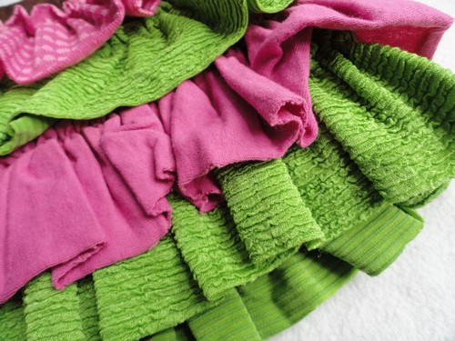 Sweet Petunia Brown Pink & Neon Green Tiered Ruffled Skirt - Size 4T - Picture 2 of 6