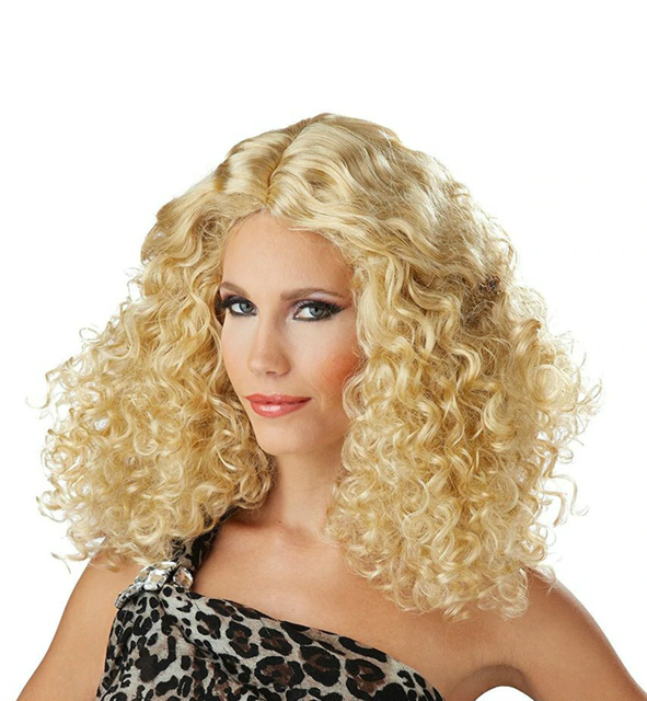 Waves Groovy Permed Curls 70 S Disco Medium Length Hair Wig Bodacious For Sale Online Ebay