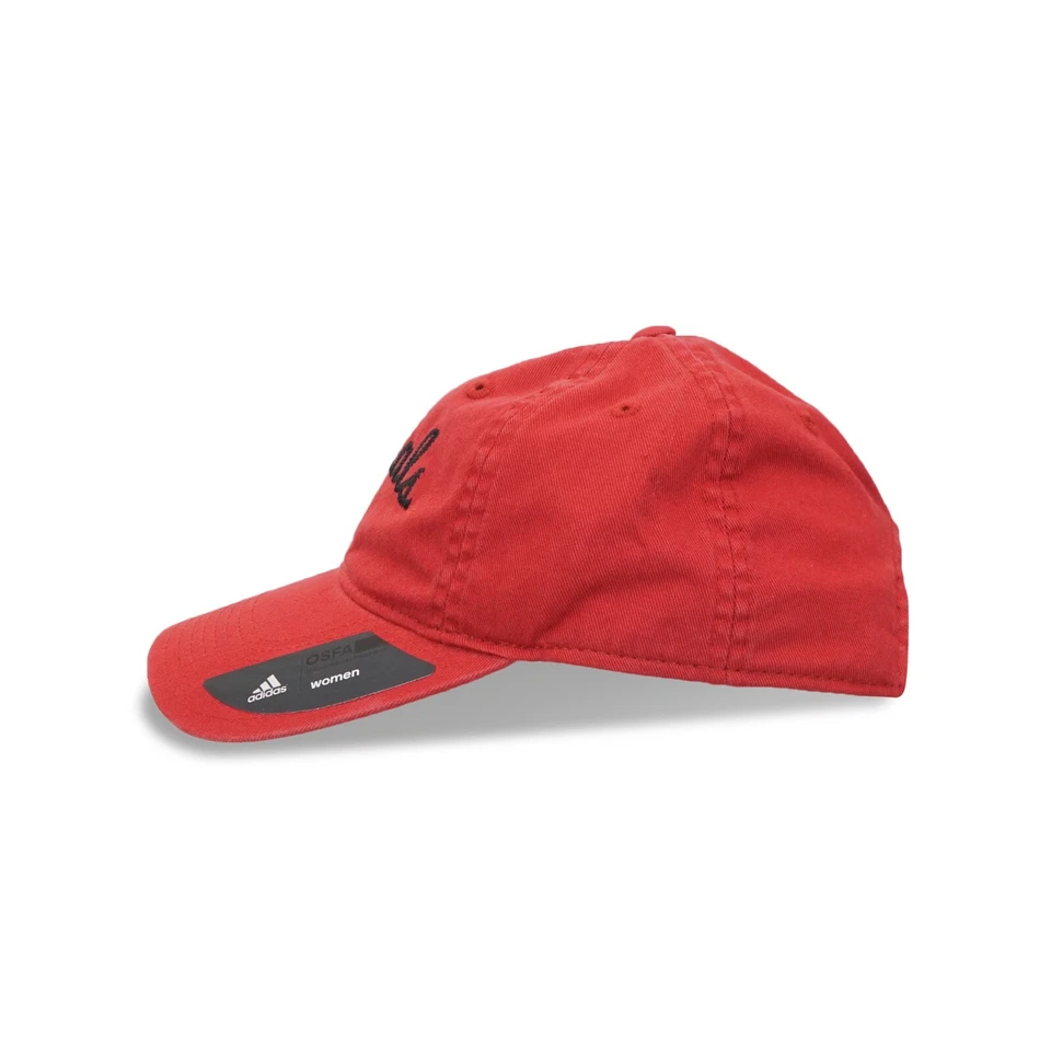 Louisville Cardinals NCAA Adidas Women's Red Slouch Adjustable Hat Cap - Image 3 of 4