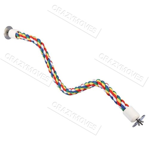 Pet Bird Rope Perches Parrot Colorful Cage Comfy Perch Bungees for birds VIC - Picture 8 of 15