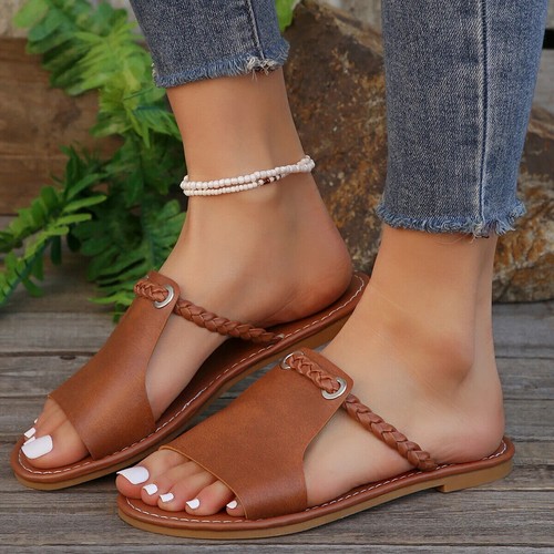 Sandali donna casual slip on ciabatte estive outdoor spiaggia slide scarpe - Foto 20 di 27