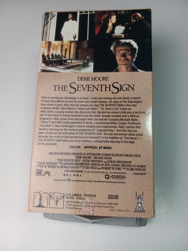 The Seventh Sign (1988 -VHS) Apocalyptic Horror Movie- Demi Moore Rated R. - Picture 11 of 13