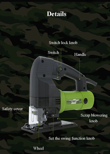 Multifunctiona Jig Saw Handheld Chainsaw Cutting Machine Woodworking ...
