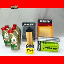 KIT TAGLIANDO BMW SERIE 1 F20 F21 114d 116d 118d 120d 125d CASTROL 5W30 + FILTRI