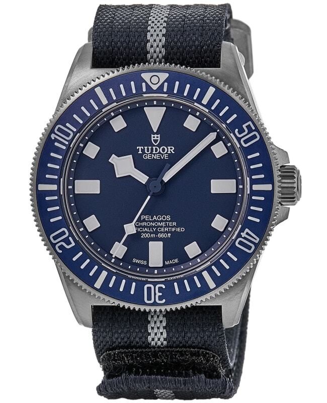 Новые мужские часы Tudor Pelagos FXD с автоматическим синим циферблатом из ткани M25707B/22-0001