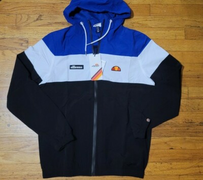 RARE Ellesse Mattar Full Zip Hoody Track Jacket Black RARE Ellesse Mattar Full Zip Hoody Track Jacket Black