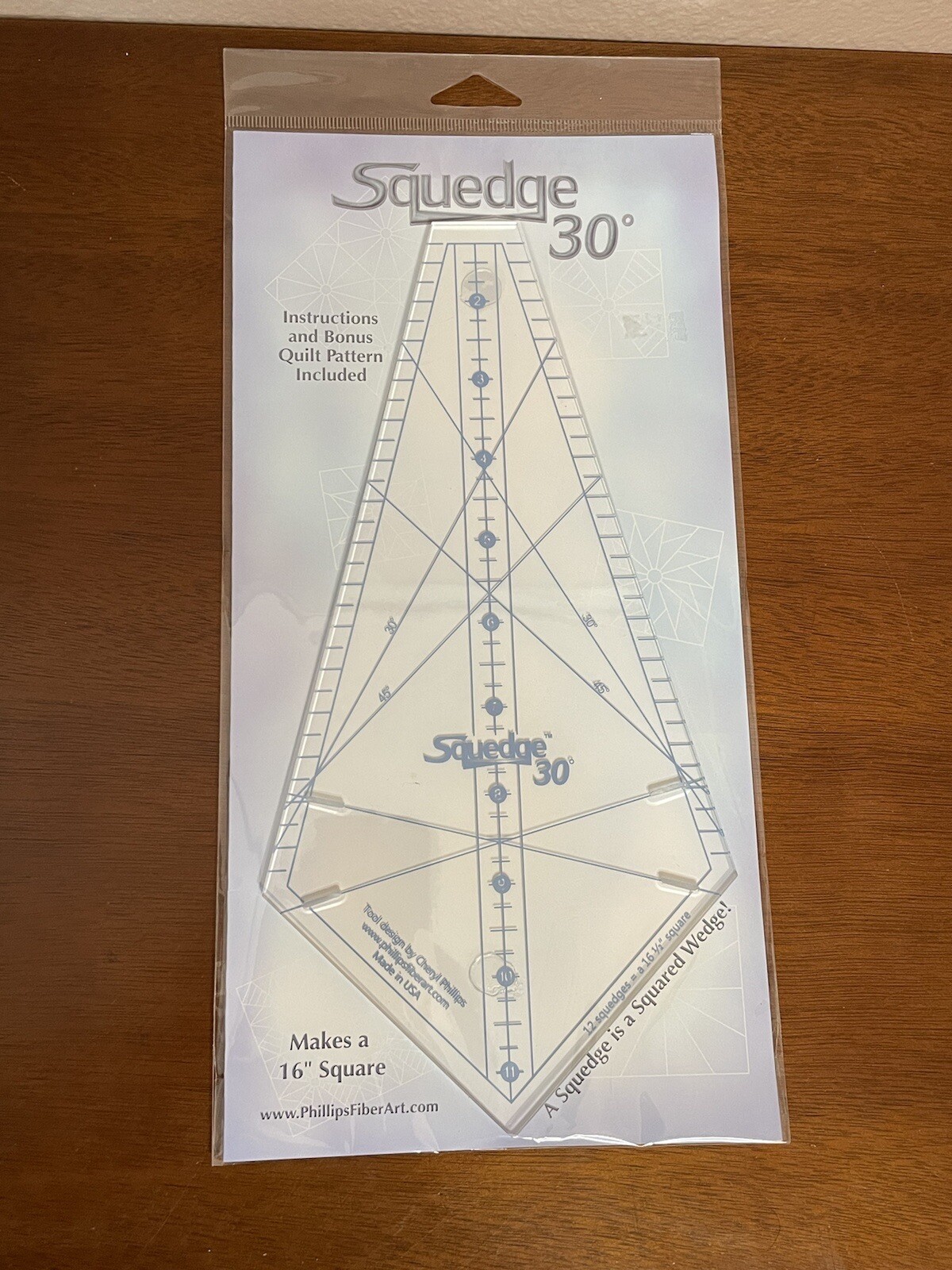 Squedge Ruler Squedge 30° Squared Wedge Quilt Ruler Phillips Fiber Art New Rare | eBay