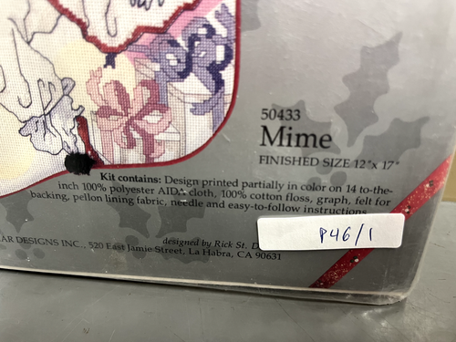 Something Special 50433 "Mime" Christmas Stocking, Counted Cross Stitch Kit, NEW - Picture 3 of 4