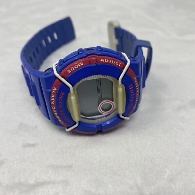 Casio Baby-G Beach Wear Women's Blue/Red Watch BGD120P-1 (3212) Needs Battery