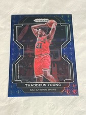 THADDEUS YOUNG 2021-22 Prizm Basketball 75th Anniversary Blue Diamond Parallel 