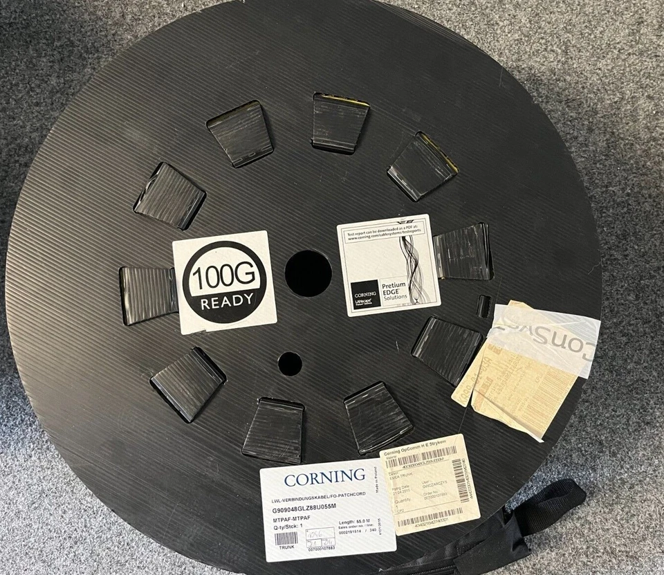 Corning Stammkabel 48 Fasern OS2 30m-55m G909048GLZ88U MTPAF Singlemode -Neu — 第 4/4 张图片