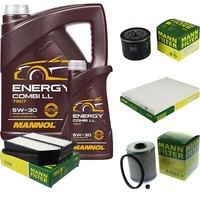 Mann Inspektionspaket 6L Mannol Energy Combi Ll 5W-30 FüR Suzuki Grand Vitara