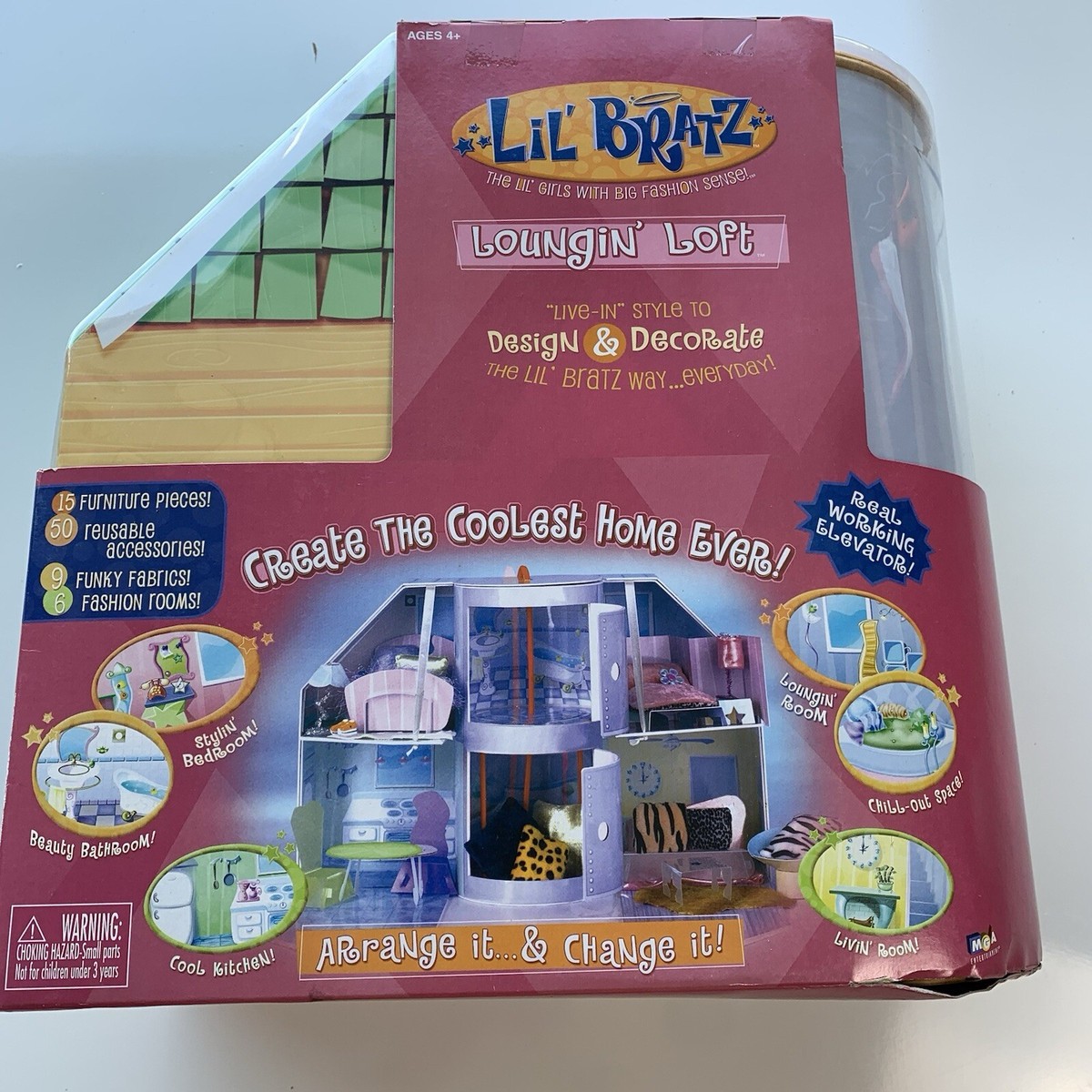 NEW Rare Barbie Lil' Bratz 'Loungin' loft Playset Bambola Doll | eBay