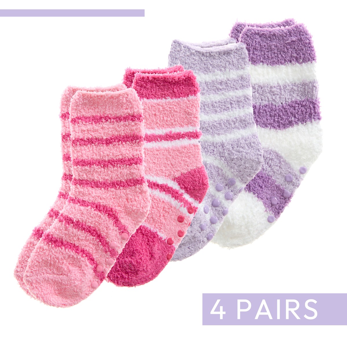 Baby Girls Newborn Cosy Fluffy Socks Pairs Anti Slip Warm Winter