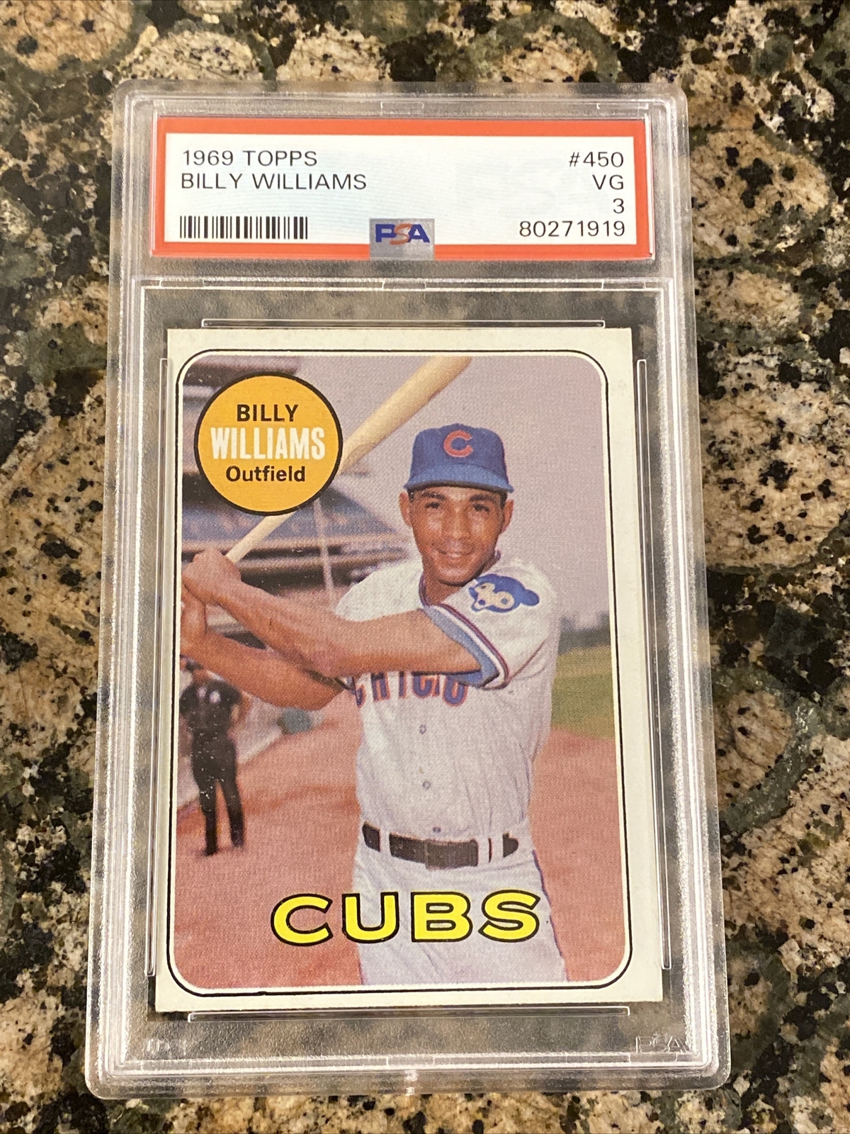1969 Topps #450 Billy Williams Cubs PSA 3