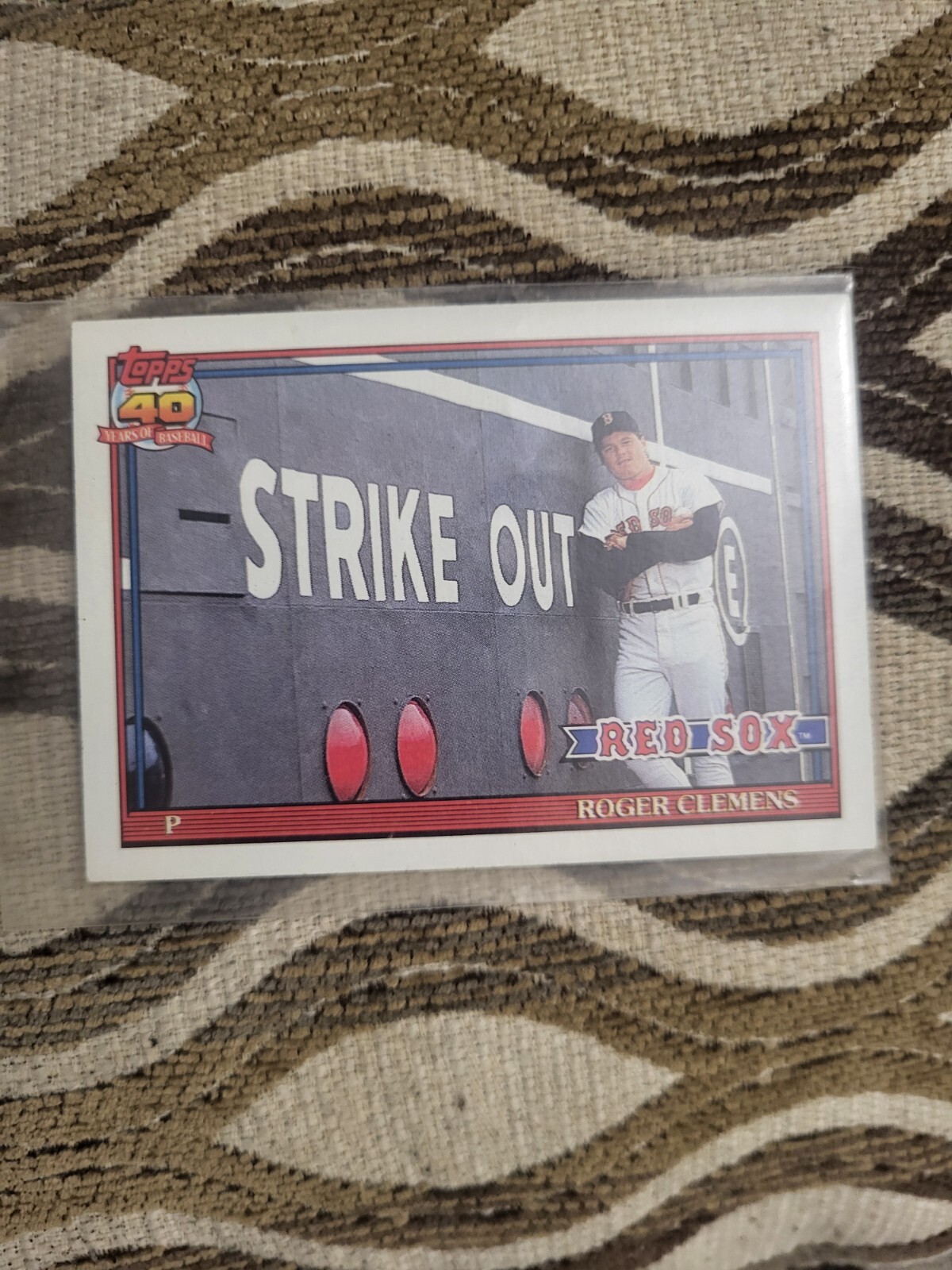 1991 Topps Desert Shield #530 Roger Clemens Boston Red Sox Baseball Card