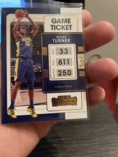 Myles Turner 2021-22 Panini Contenders Game Ticket Bronze Parallel Pacers #12