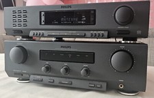 Amplificatore/amplificatore PHILIPS FA 920, incl. sintonizzatore PHILIPS FT 930, funzionante
