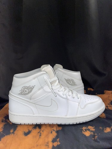 nike air jordan 1 mid white wolf grey 